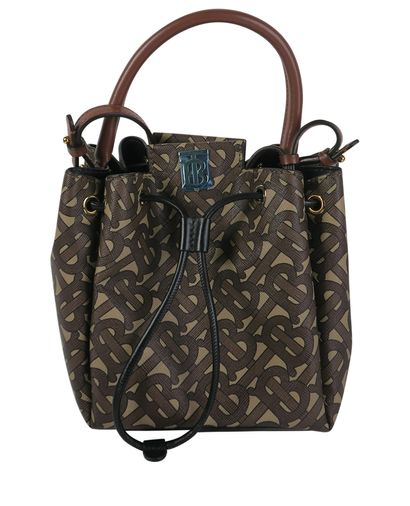 Monogram E-Canvas Bucket Bag, front view